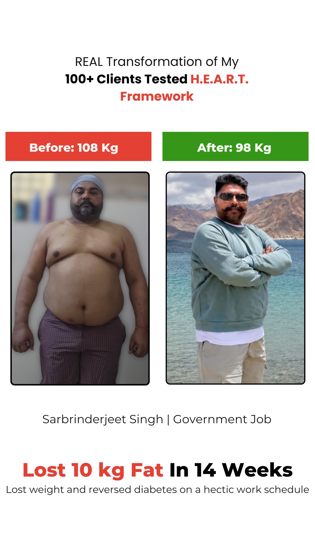 Sarbrinderjeet Singh Transformation